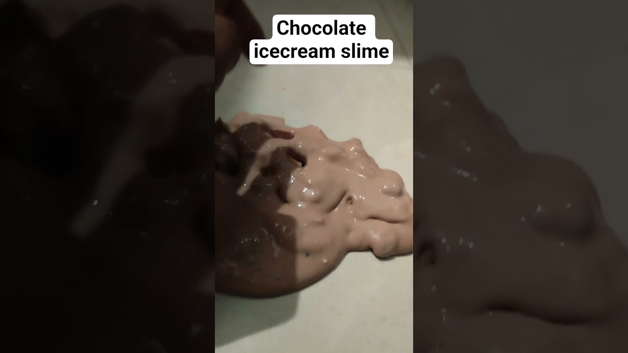 chocolate icecream slime # short # video # slime #popular # Rishika craft channel 1234