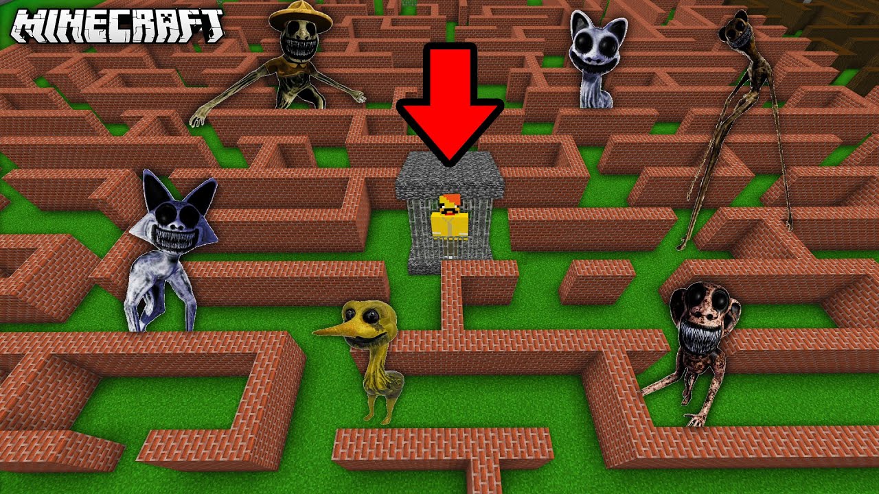 주노말리 감옥에서 탈출하세요? [괴물미로] zoonomaly maze in minecraft