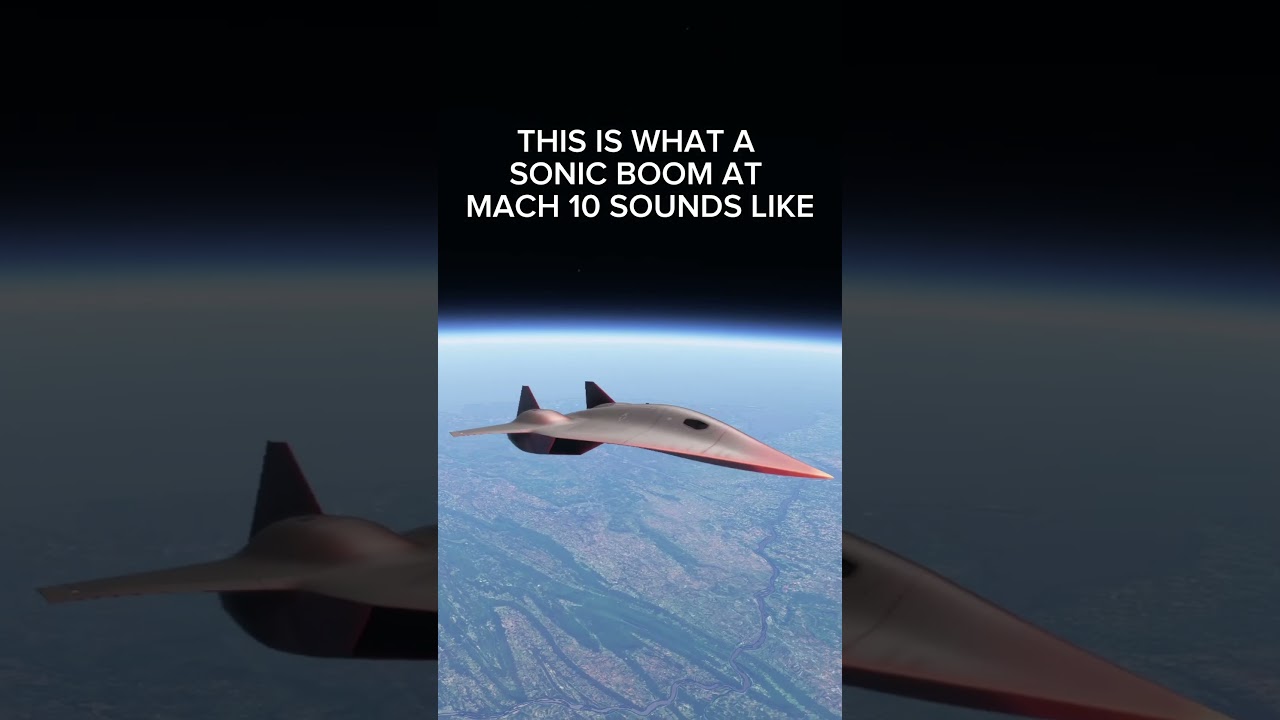 Вот как звучит ЗВУКОВОЙ УДАР на скорости 10 МАХов #msfs2020 #flightsimulator #aviation #fighterjet