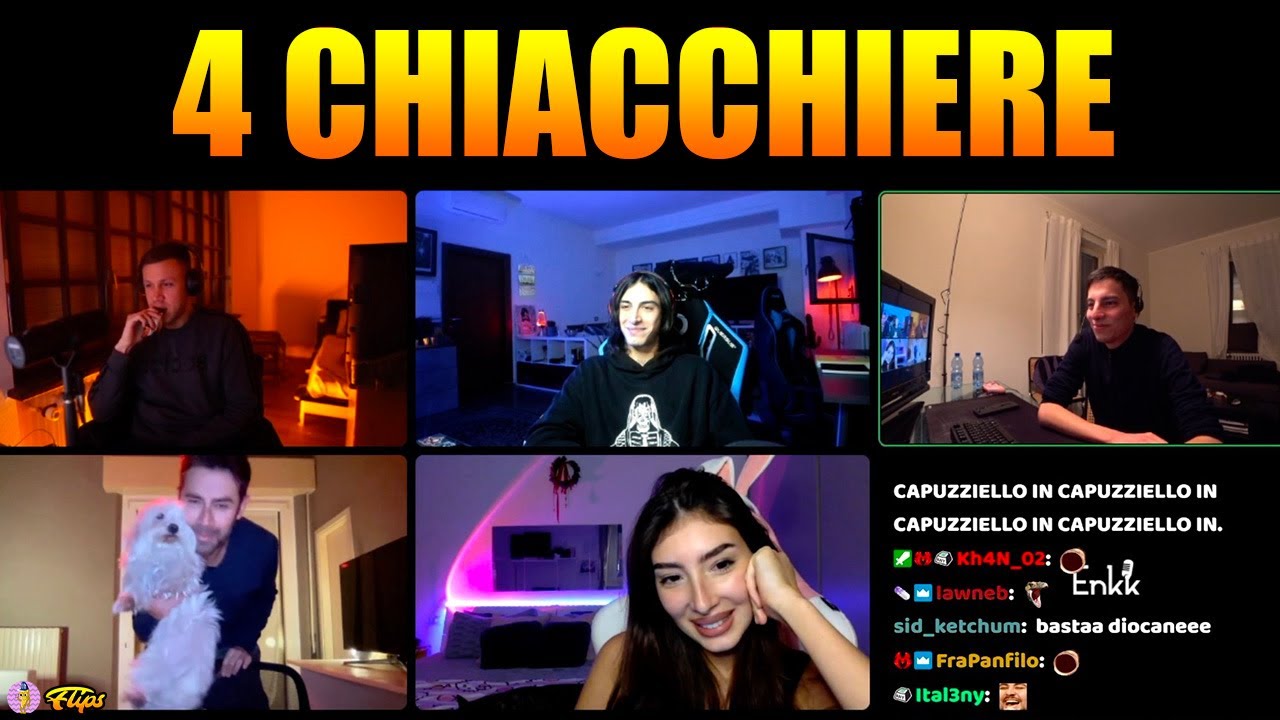 4 CHIACCHIERE CON DIEGO, PATRIZIO, ENKK, CHRIS E SISSI | HOMYATOL LIVE