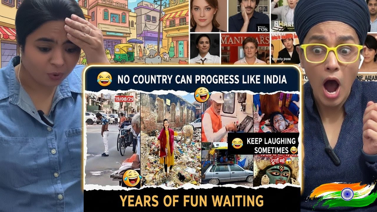 Indian's media funny reaction on Indian Civic Sense and Progress😅😂| REACTION