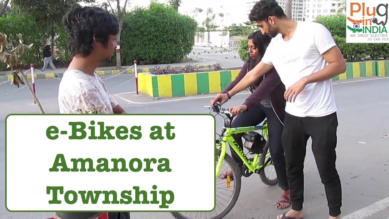 Promoting e-Bikes at Amanora Township, Pune