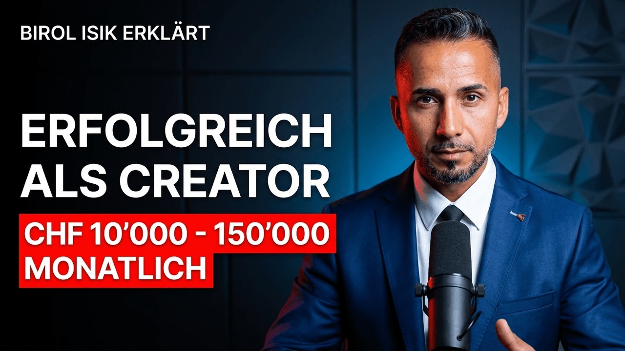 Content Creator 2025: Einkommen, Chancen & Zukunft: So verdienst du CHF 10'000 bis 150'000 pro Monat