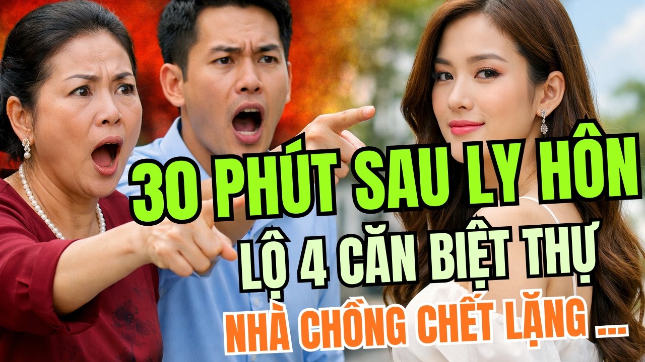 30 PHÚT SAU LY HÔN – CẢ NHÀ CHỒNG CHẾT LẶNG KHI BIẾT VỢ CŨ ĐỨNG TÊN 4 CĂN BIỆT THỰ