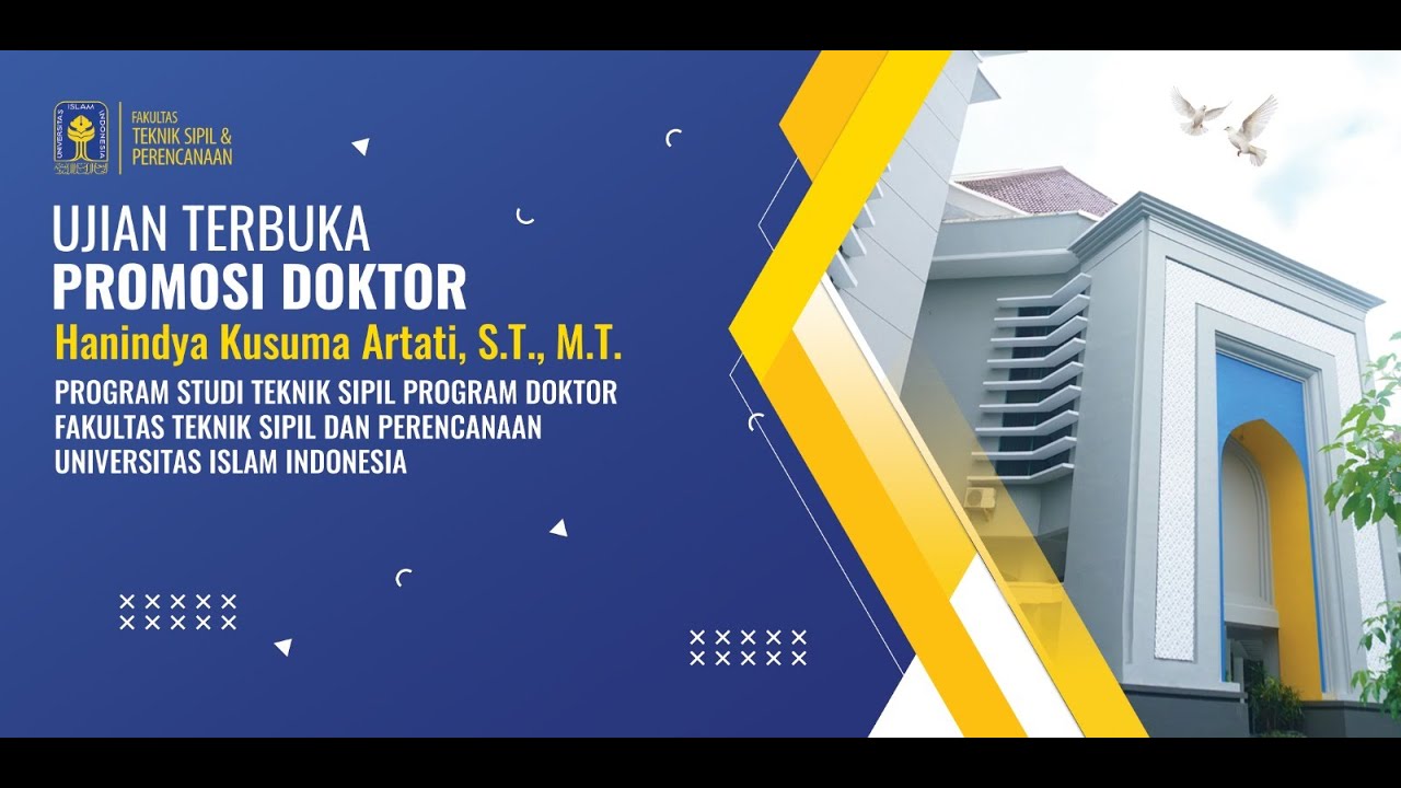 Ujian Terbuka Promosi Doktor - Program Studi Teknik Sipil Program Doktor