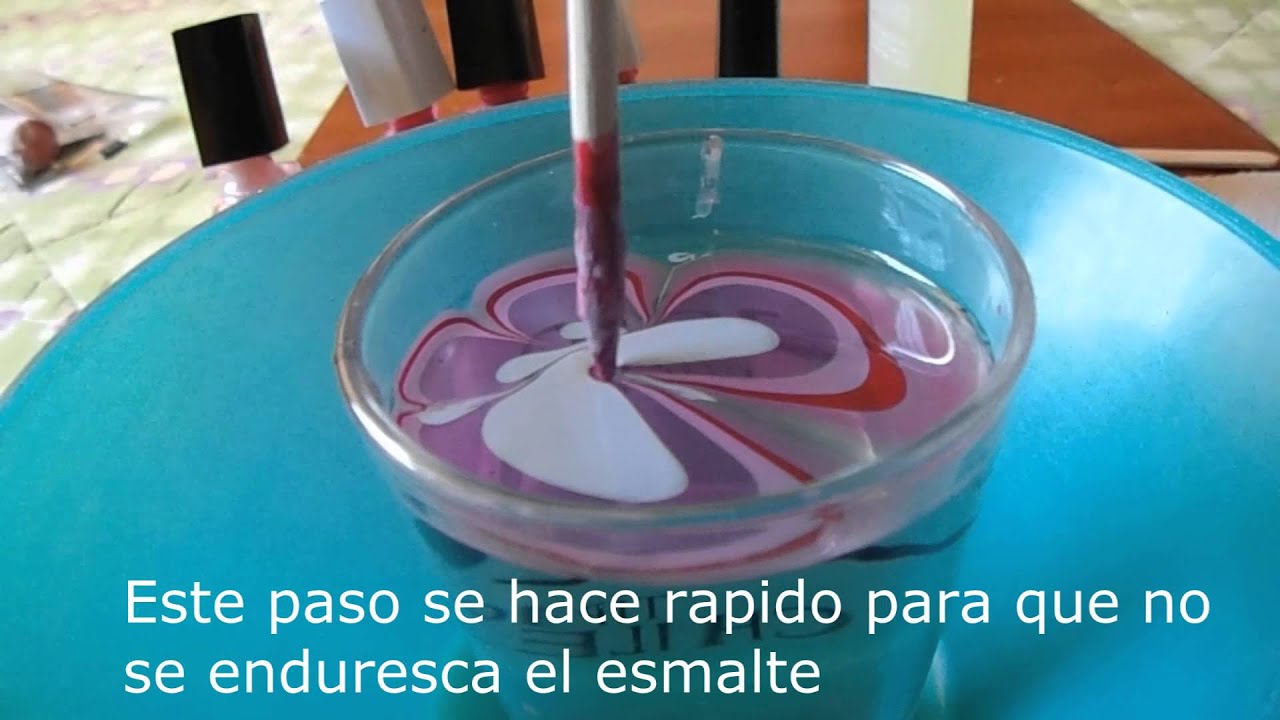 Como pintarse las uñas con Agua♥ -Super fácil!!