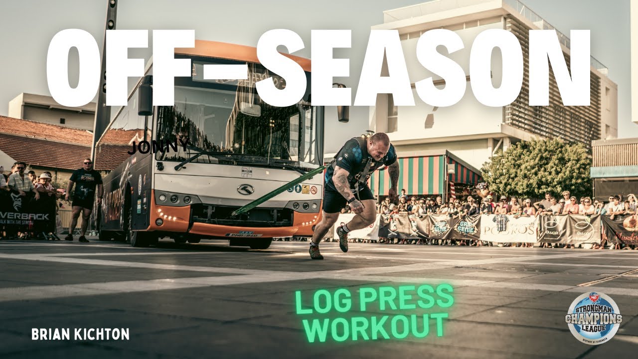 Off-season Log Press from Rack Workout