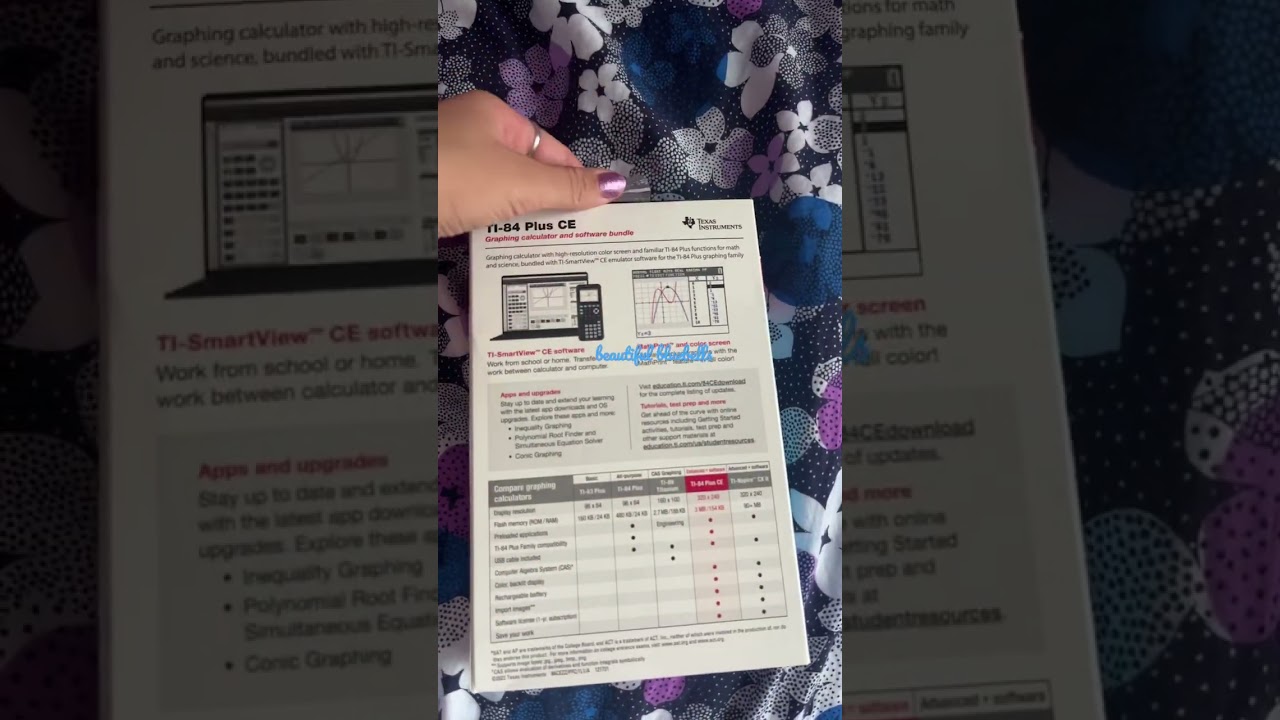 I got a TI-84 Plus CE calculator! 😄