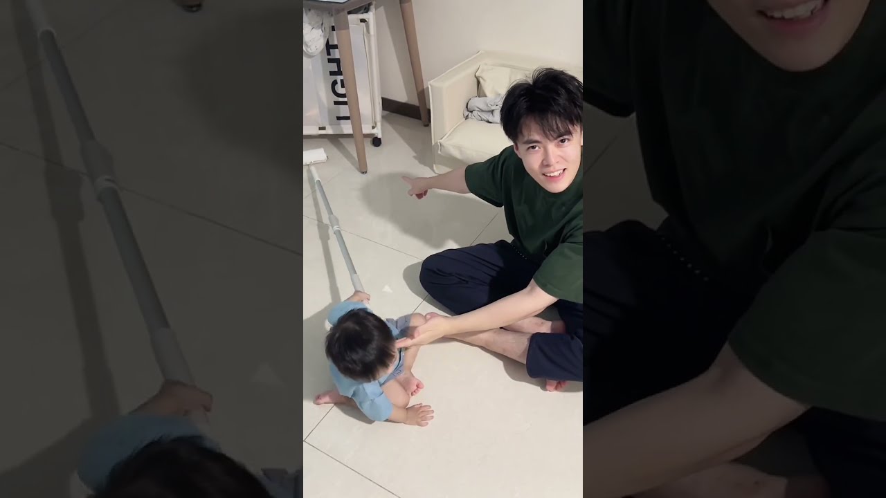 潘爸乐爷vlog：宝宝最近很黏人，潘爸录下背着leye做家务的“证据”！乐爷居家快乐片段～baby leye & pan #dadlife #baby #babyboy #family