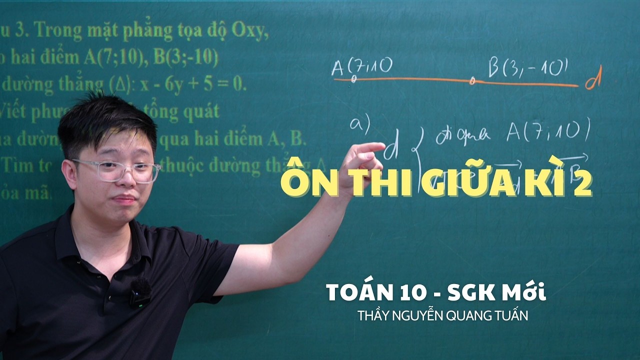 [TOÁN 10 SÁCH MỚI] - ÔN TẬP GIỮA KÌ 2