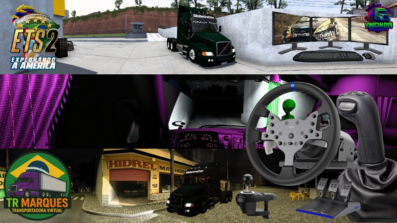Servidor Gaiteiro EAA 128 Players🚛🚚 Rodando pela Tr Marques🚦 Pxn v99🎮 Manopla🕹️ 3 Telas📺