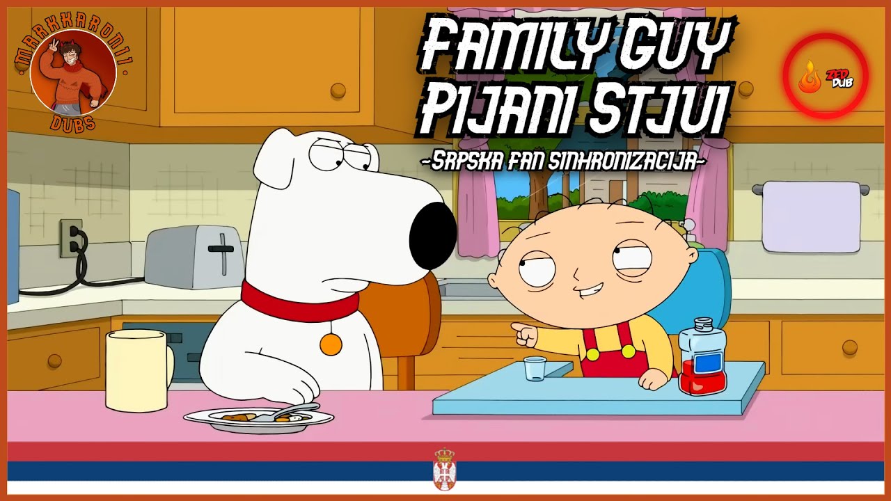Family Guy: Pijani Stjui | Srpska Fan Sinhronizacija - Ft. @ZedDub