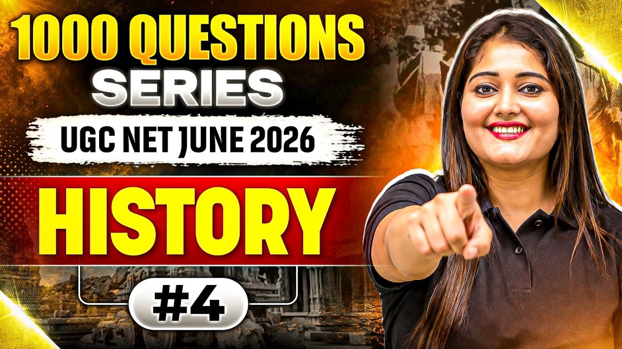UGC NET History Paper 2 | 1000 Most Important Questions Series #4 | UGC NET History PYQs Marathon