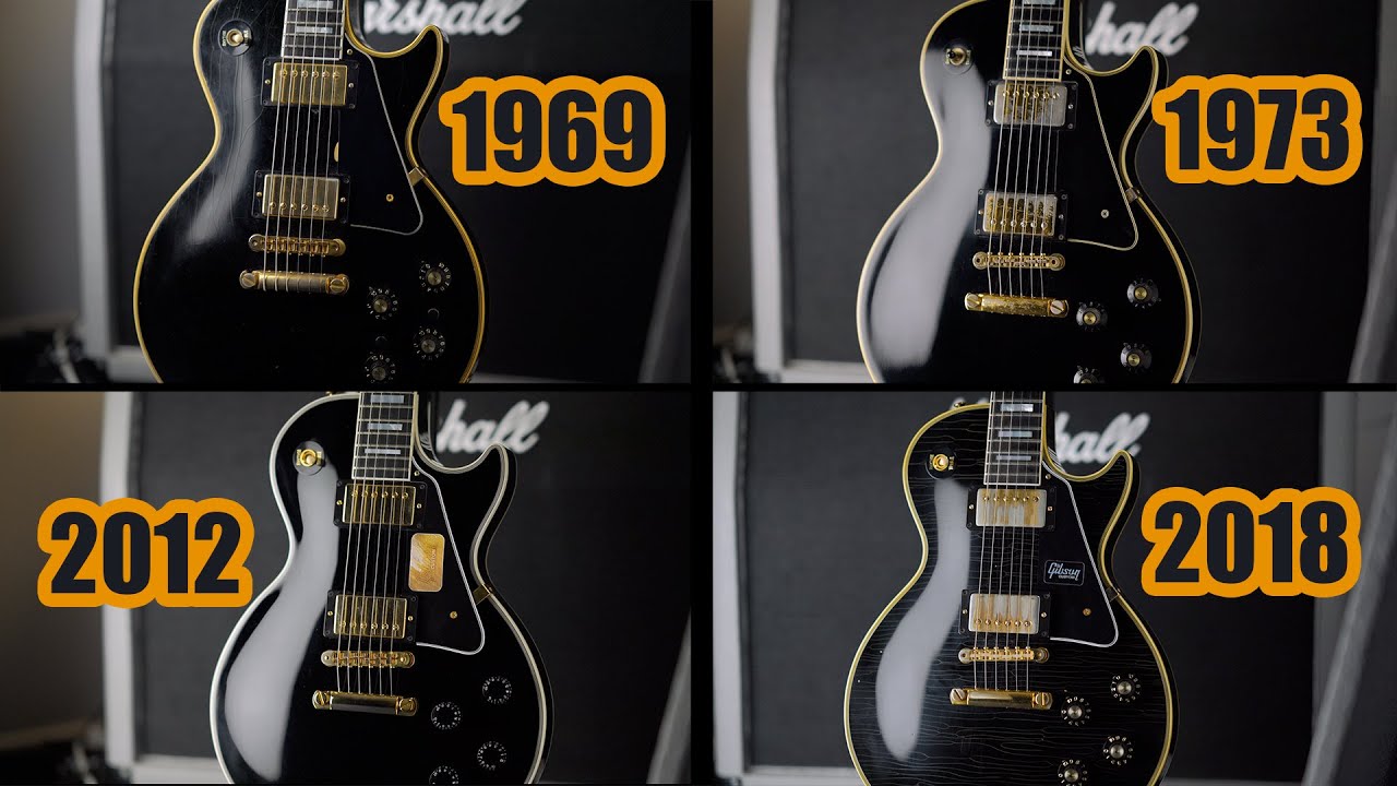 Gibson Les Paul Custom Original Vintage 1969 vs 1973 vs 2012 vs 1968 Reissue NO TALKING