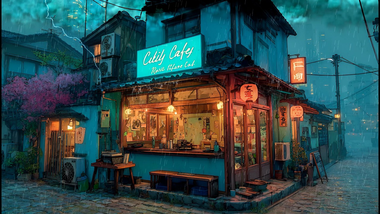 Made for Late-Night Study Under the Rain ☔ 90s Lofi Chillhop for Deep Focus and Long Sessions
