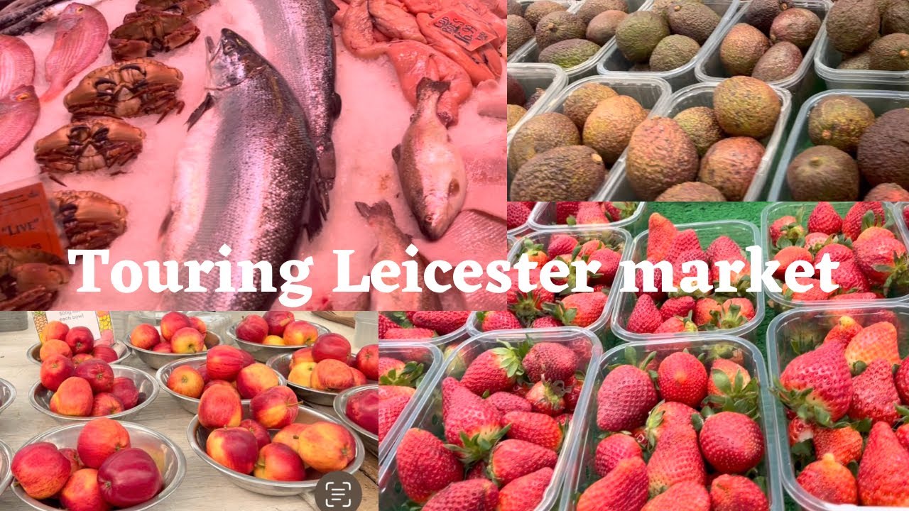 Touring Leicester local farm MARKET in the United Kingdom || Market DAY|Leicester Vlog.