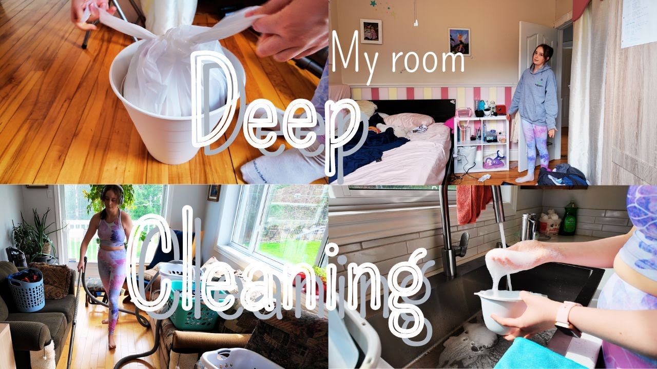 DEEP CLEANING and ORGANISING my MESSY room