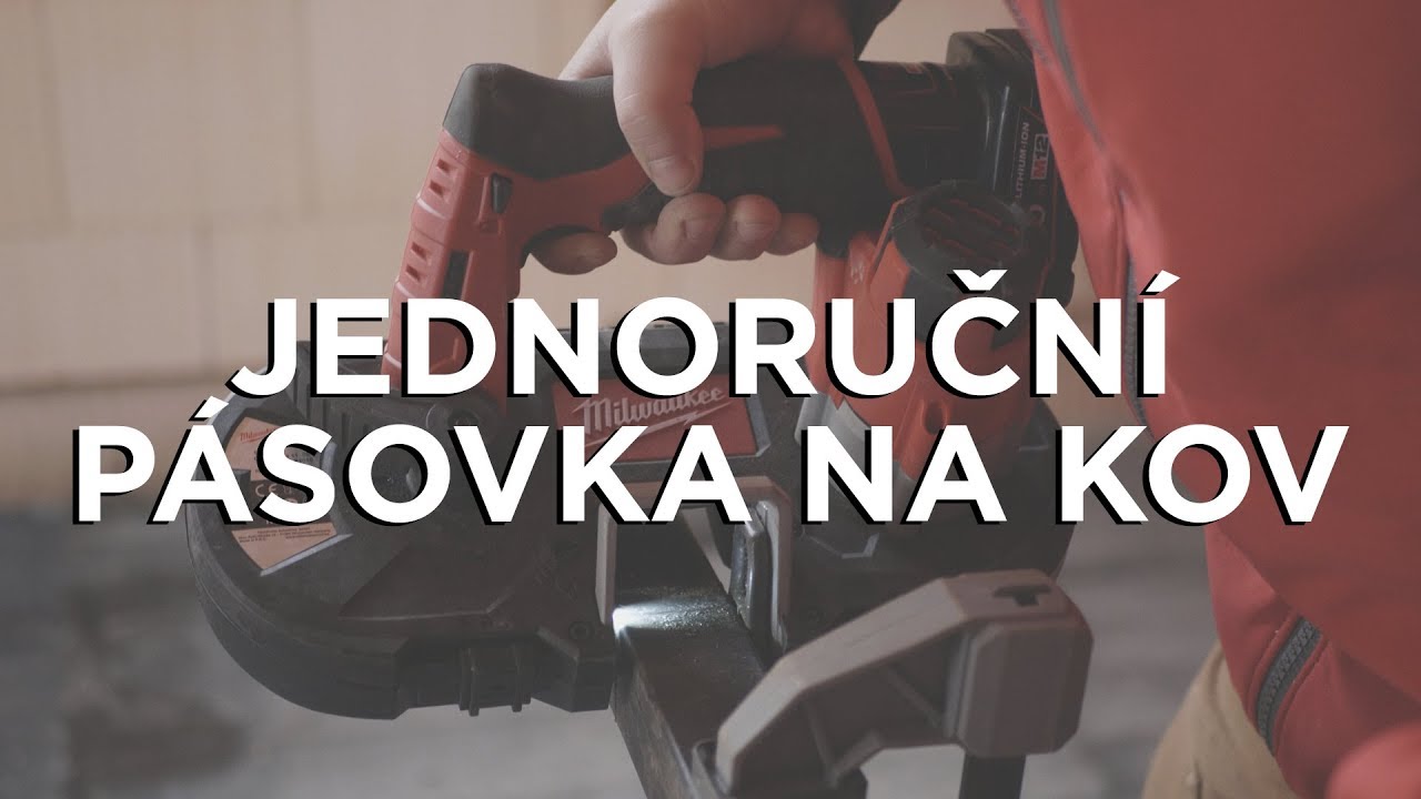 Jednoruční aku pásová pila na kov