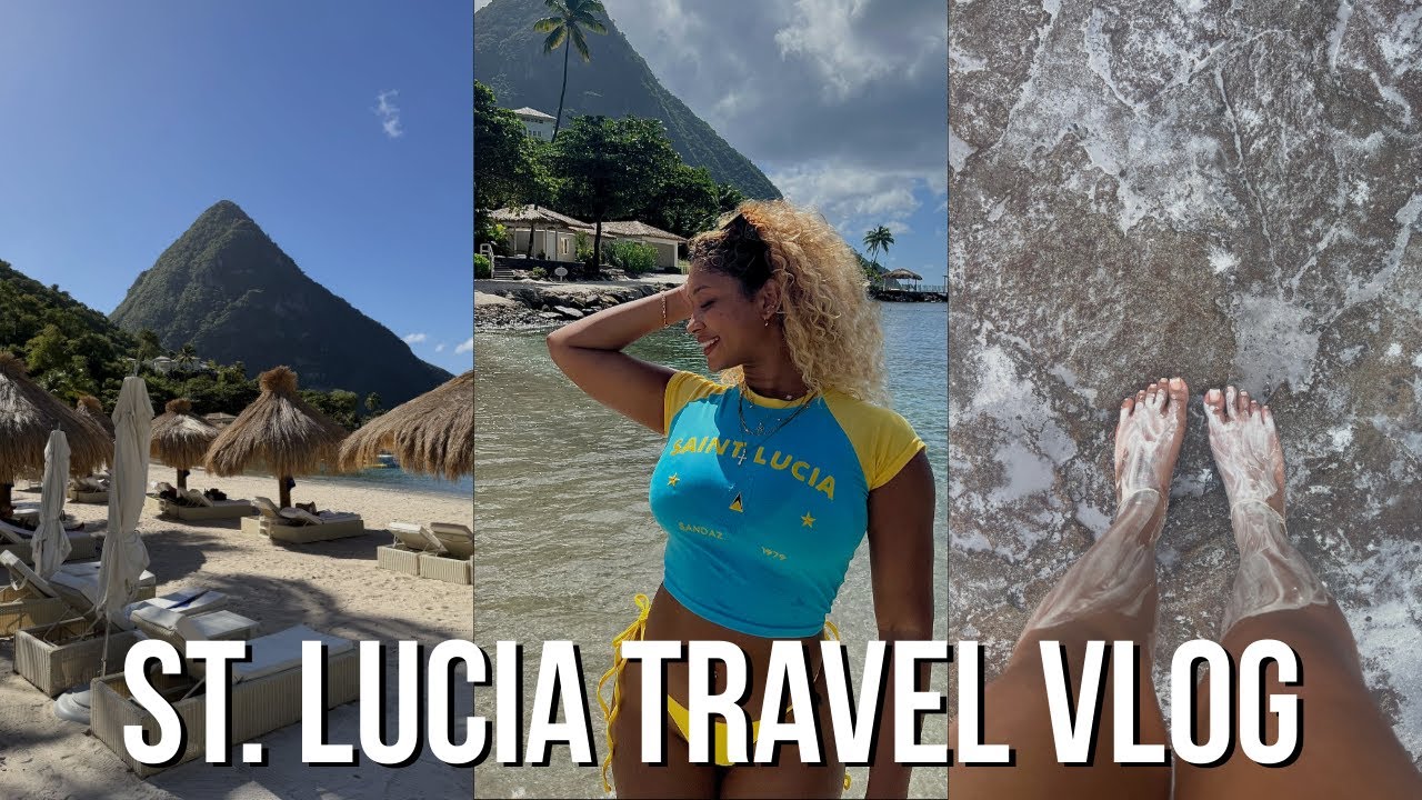 ST LUCIA TRAVEL VLOG 2026 | PITONS, SUGAR BEACH, WATERFALL & VOLCANO MUD BATH