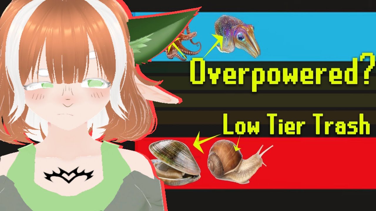 The Mollusk Tier List ll Bat Vtuber Reacts to TierZoo