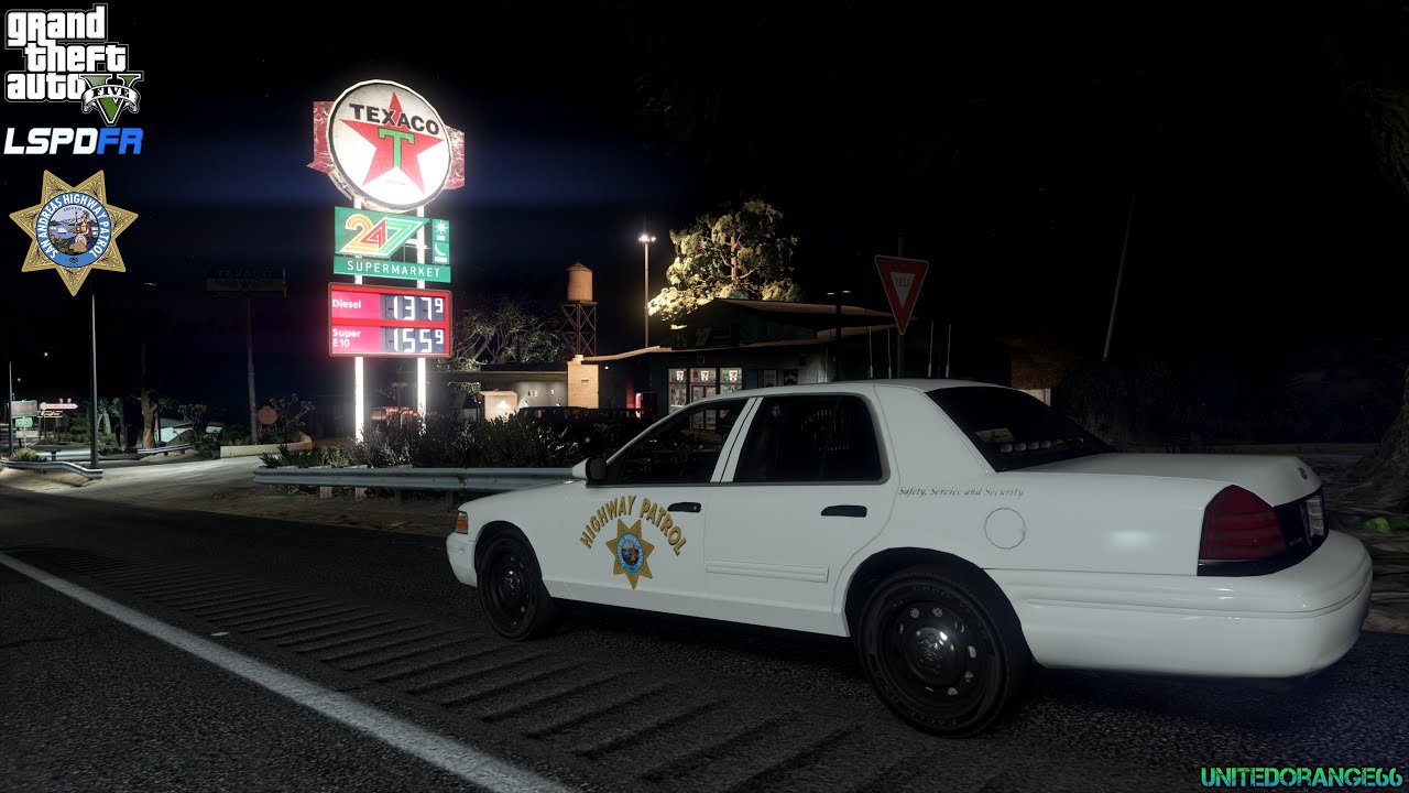 GTA V - LSPDFR 0.4.9🚔 - SAHP/CHP - Highway Patrol - Objects on Highway - 4K