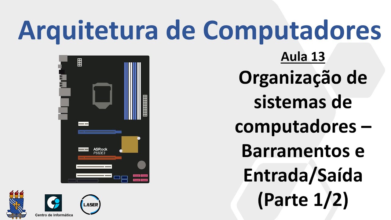Aula 13 - Organização de sistemas de computadores - Barramentos e Entrada/Saída (Parte 1/2)