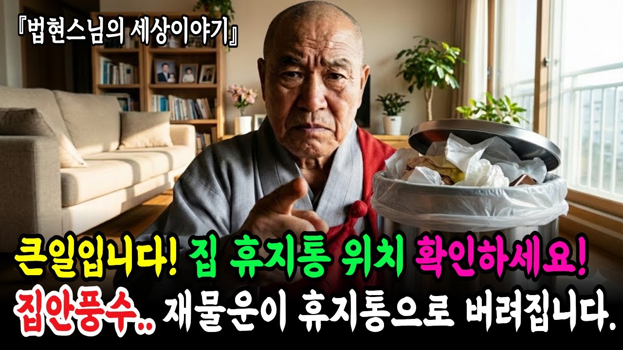 집안 휴지통 이 3곳에 있으면 2026년 벼락 거지됩니다. | 지금 당장 확인하고 옮기세요