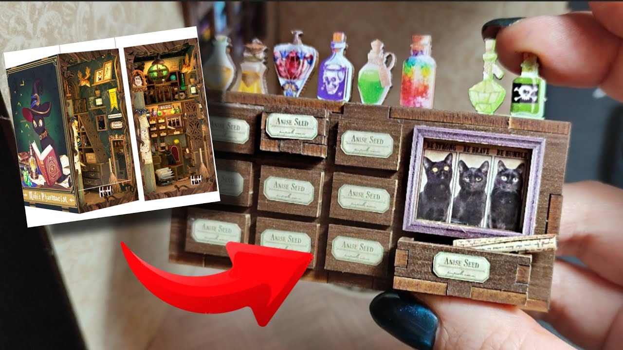 238 Teile! Was habe ich mir da angetan? 🫣🤯 Book Nook - Miniaturwelt für das Bücherregal 