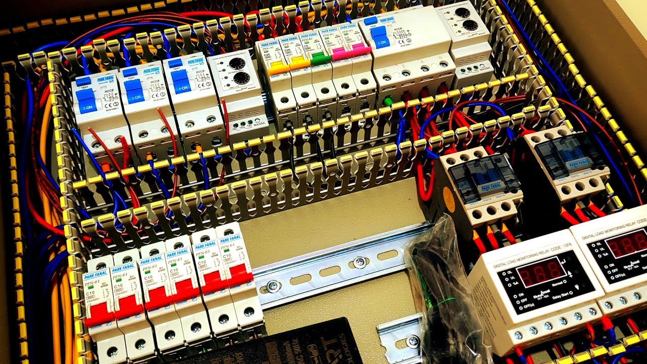 Industrial electrical panel wiring training with all details
