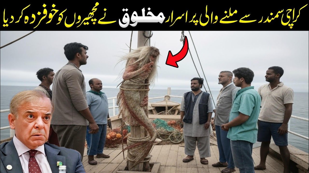 Karachi Fishermen Freeze in Terror as This Mysterious Creature Rises from the Ocean
