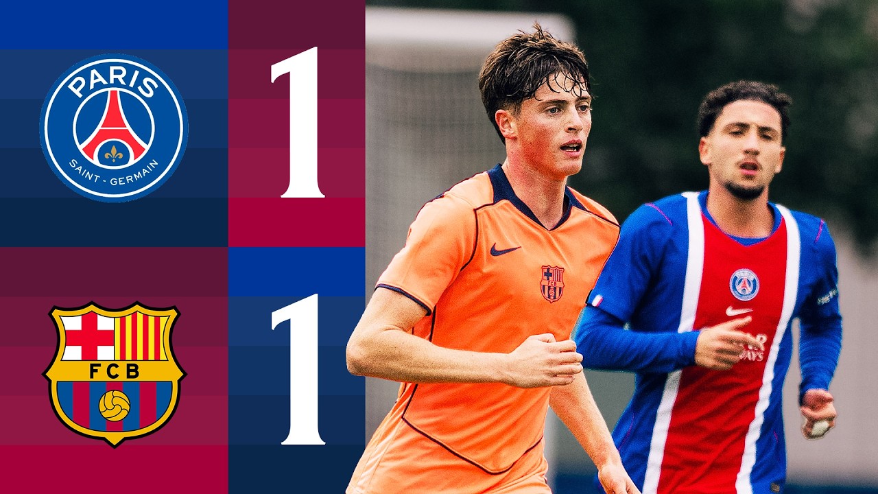 HIGHLIGHTS | PSG 1 VS 1 FC BARCELONA | UEFA YOUTH LEAGUE 🔵🔴