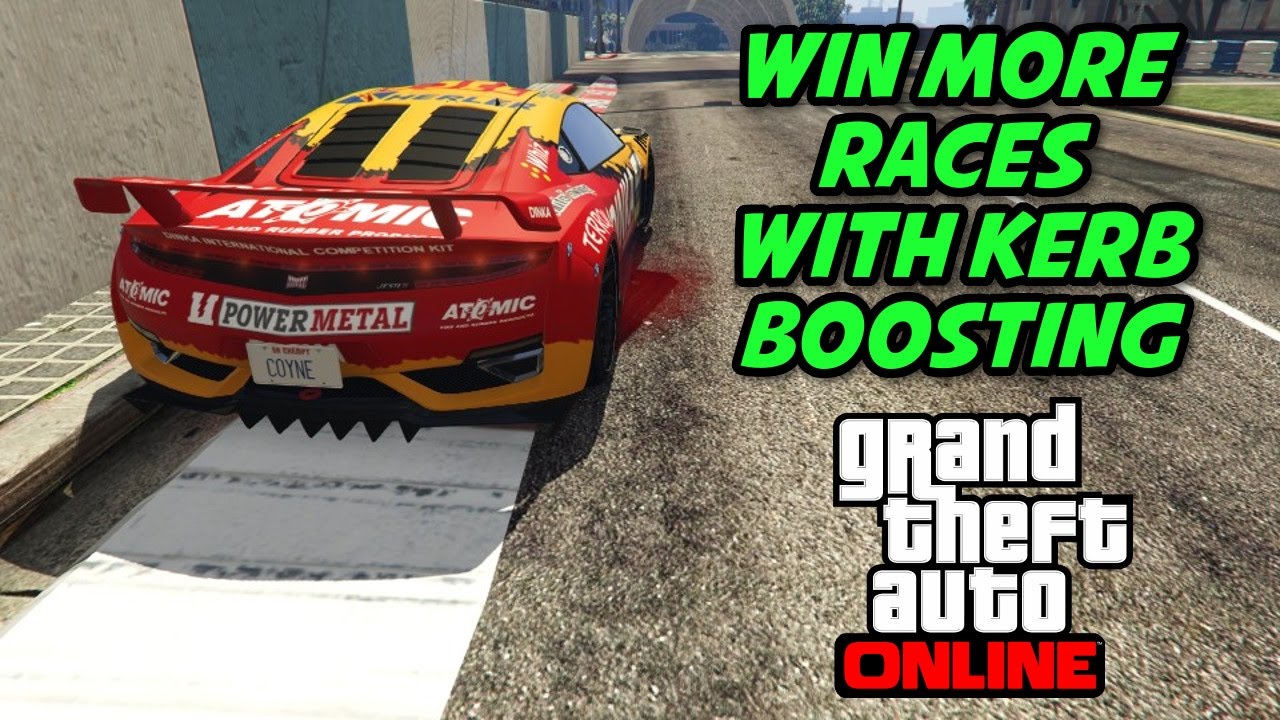 GTA 5 Online - Win More Races with Kerb / Curb Boosting - GTA Tips and Tricks Series