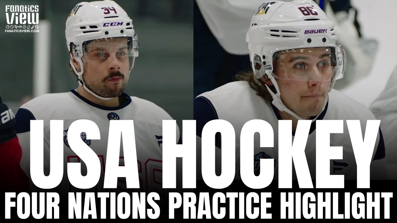 First Look at USA Hockey Four Nations Team With Auston Matthews, Jack Hughes & Connor Hellebuyck