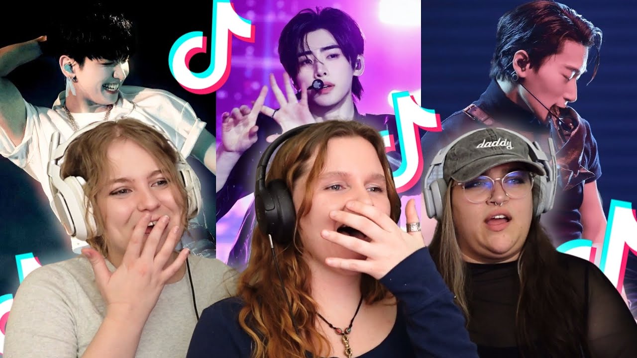 Reacting to our KPOP BIASES TikTok Edits