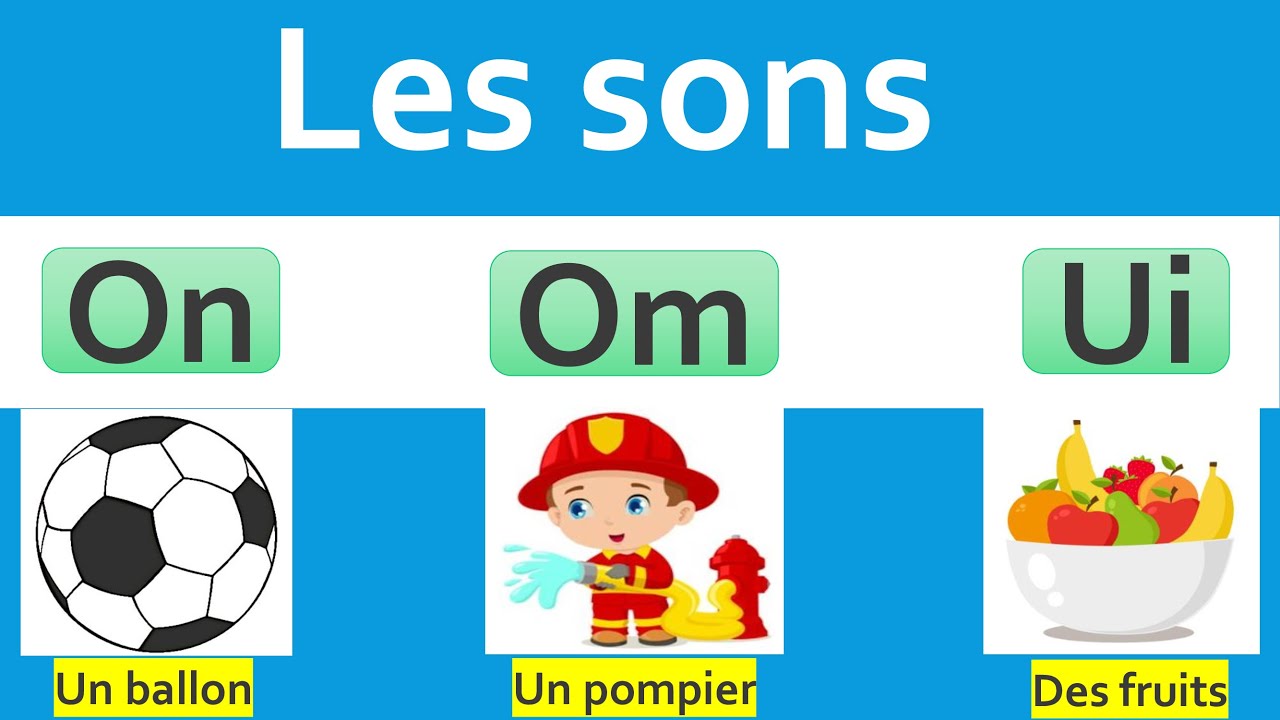 Apprendre à lire les sons : on; om; ui