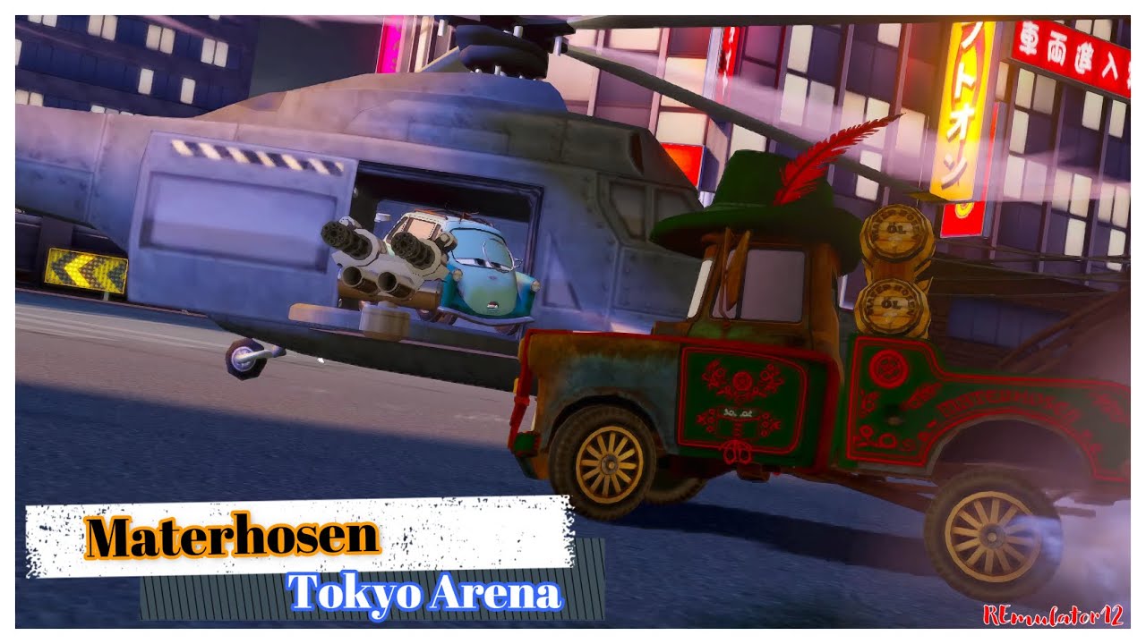 Cars 2 The Video Game | Materhosen - Hunter Mode | Tokyo Arena