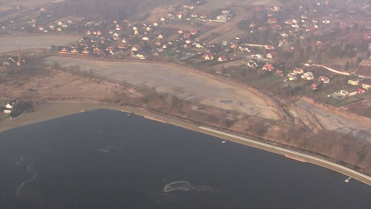 Landing and Taxi at John Paul II International Airport Kraków–Balice, Poland - 1st January, 2016