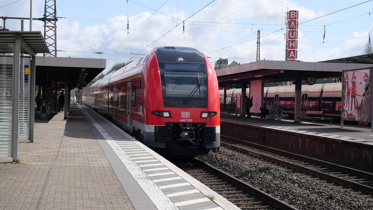 Eisenbahnverkehr in Wuppertal Oberbarmen Mit Br 442 429 185 412 211 648 462 401 402 4462 101 193
