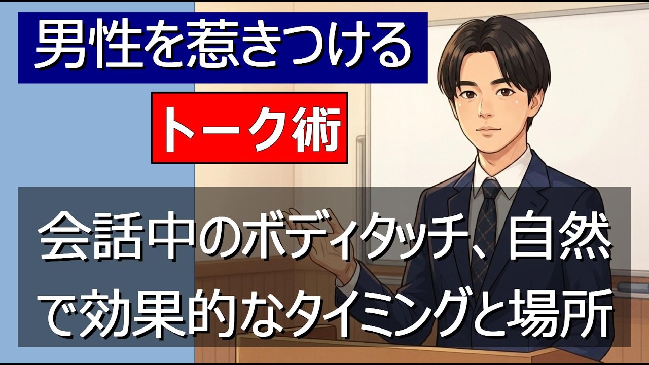 【男性が落ちる】会話中のボディタッチ6選｜自然で効果的なタイミングと場所を徹底解説