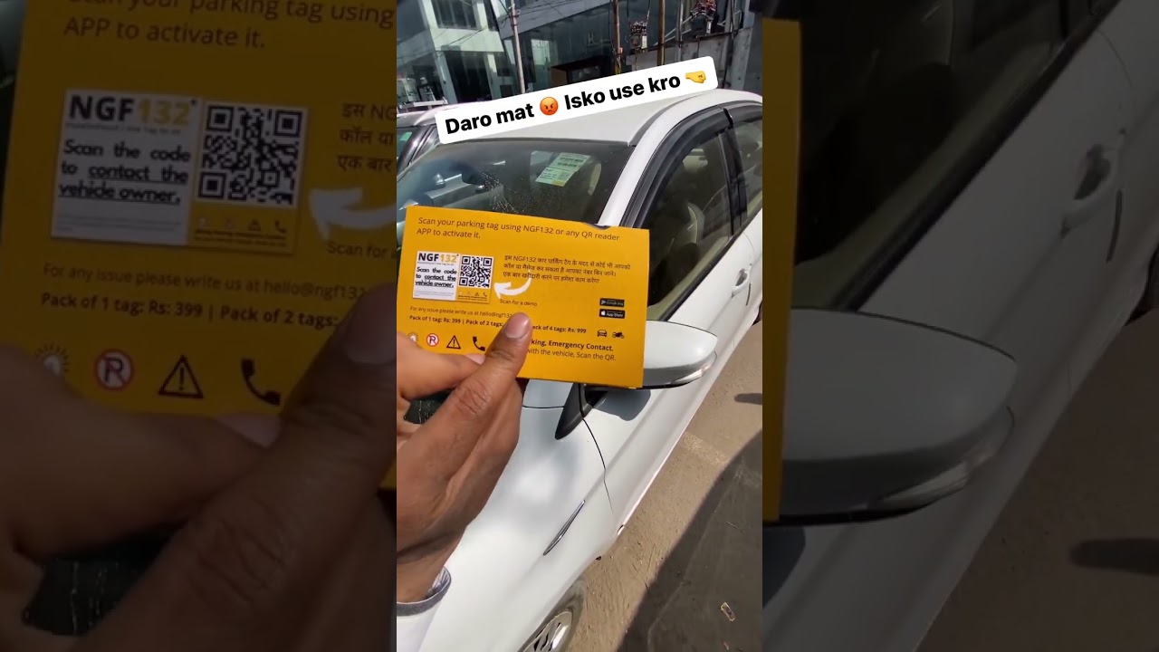NGF132 Car Parking Tag, Allow people to call you incase of urgency with your car !