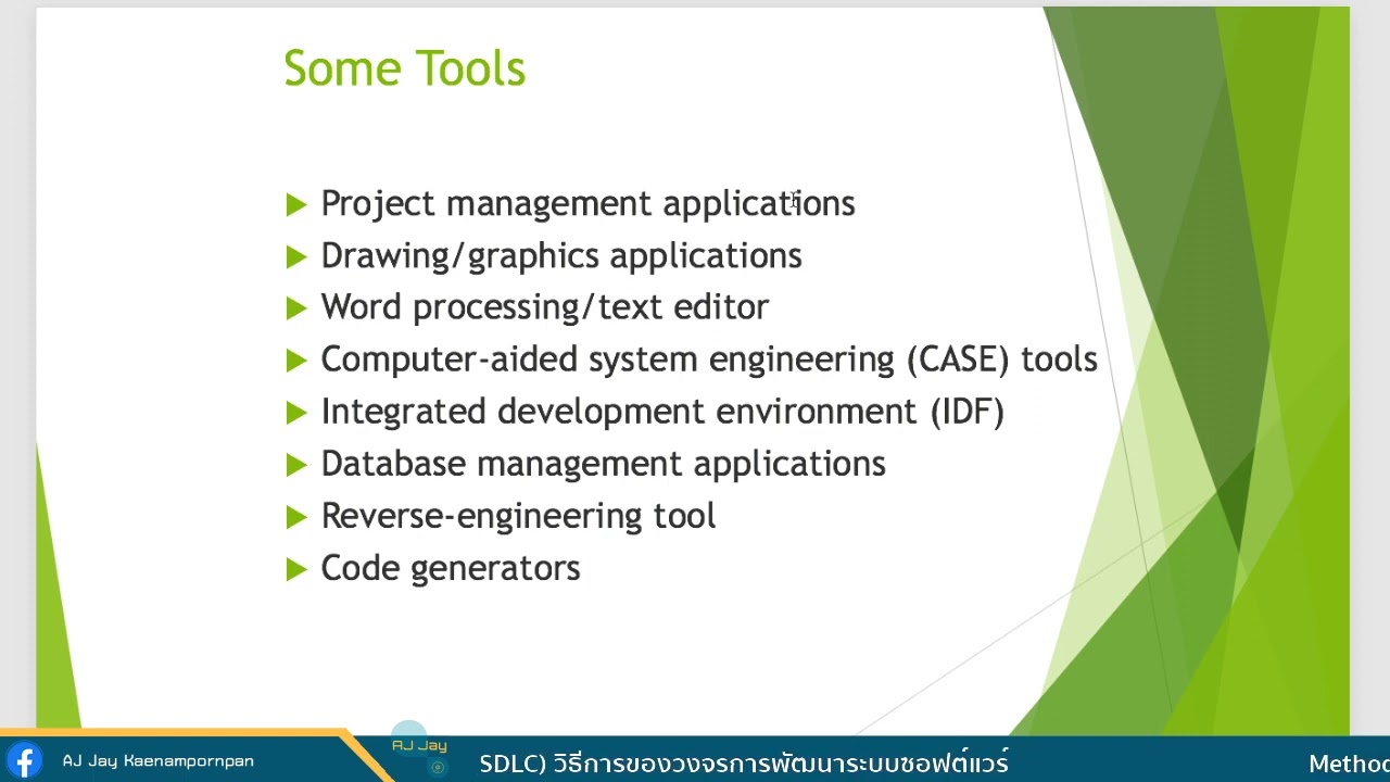 Methodologies for Software Development Life Cycle SDLC วิธีการของวงจรการพัฒนาระบบซอฟต์แวร์