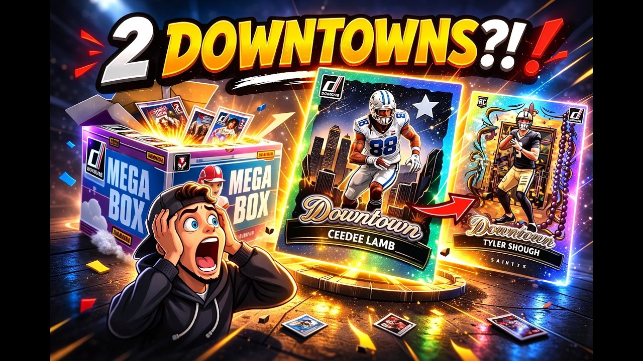 🚨 Unbelievable 🚨 Hitting 2 Downtowns!  🤯 💥 2025 Donruss Football Mega Boxes 📦 #Downtowns #Donruss 