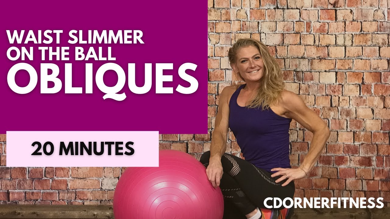 Quick Stability Ball Waist Slimming Obliques Workout!