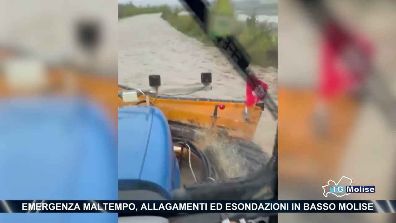 Emergenza maltempo, allagamenti ed esondazioni in Basso Molise