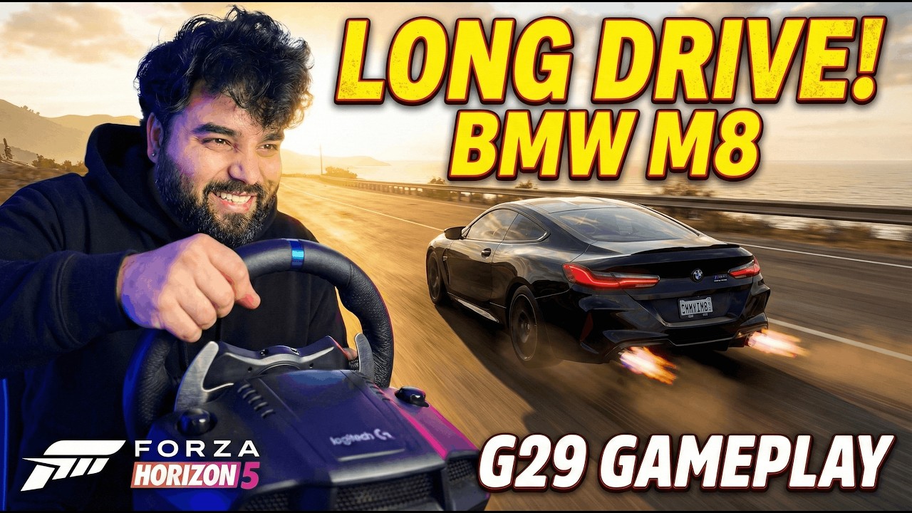 This BMW M8 Feels Unreal on G29 | Long Drive FH5