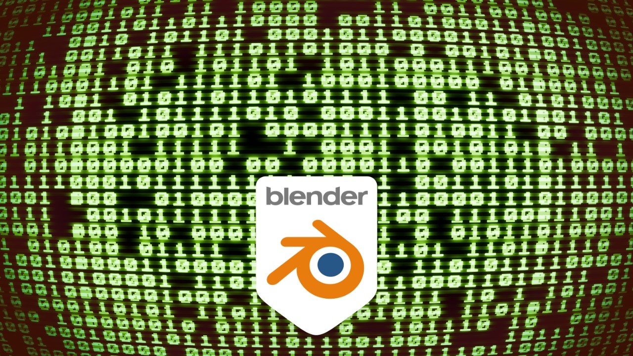 Blender Geometry Nodes - Make This Retro Binary Animation