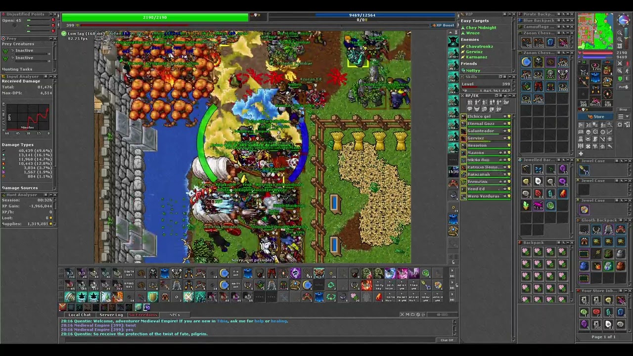 Tibia War Quintera- Gervixz 800 ED Thais East Gate