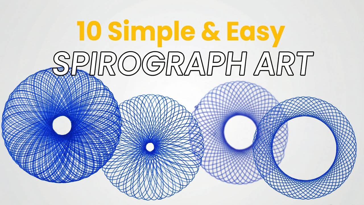 10 Simple Spirograph Art Ideas For Beginners