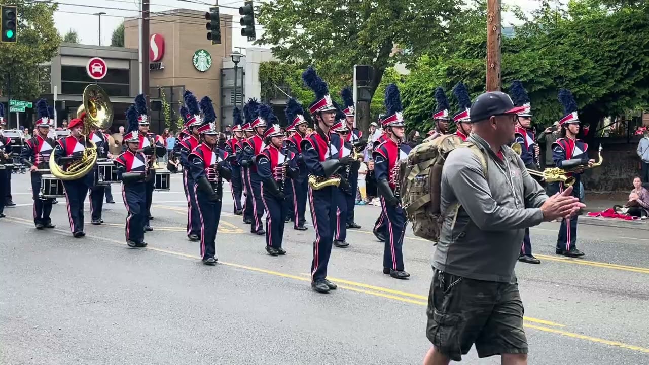 Kennedy Catholic High School Band in 2025 West Seattle Grand Parade