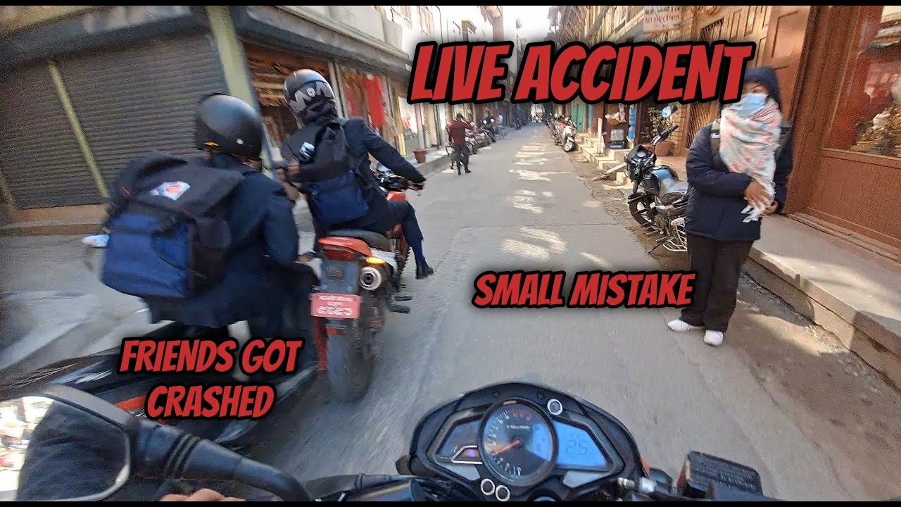 Accident on Patan || Patan Durbar Live Accident || TOTAL Loss || Shahil Rai Vlog ||
